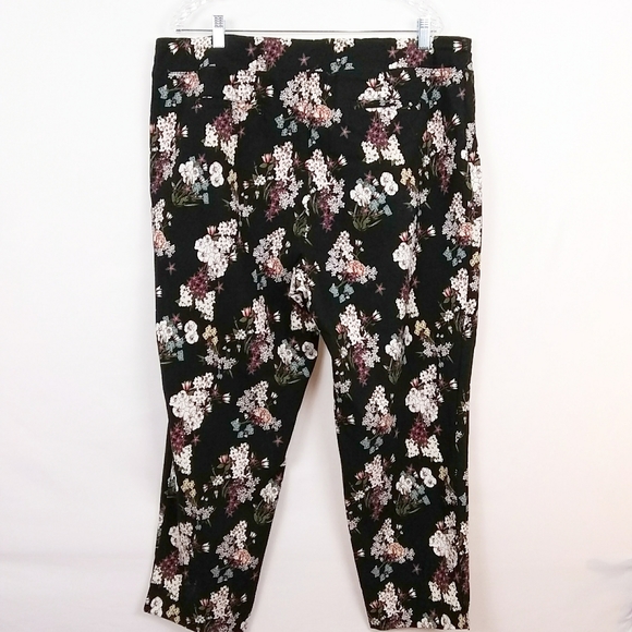 SOLD CYNTHIA ROWLEY Womens Floral Print Pants Size 18W - Picture 5 of 7